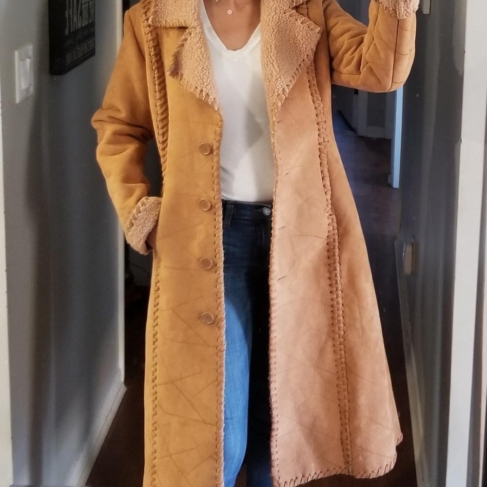 š§„CAMEL LONG COAT - Picture 9 of 10